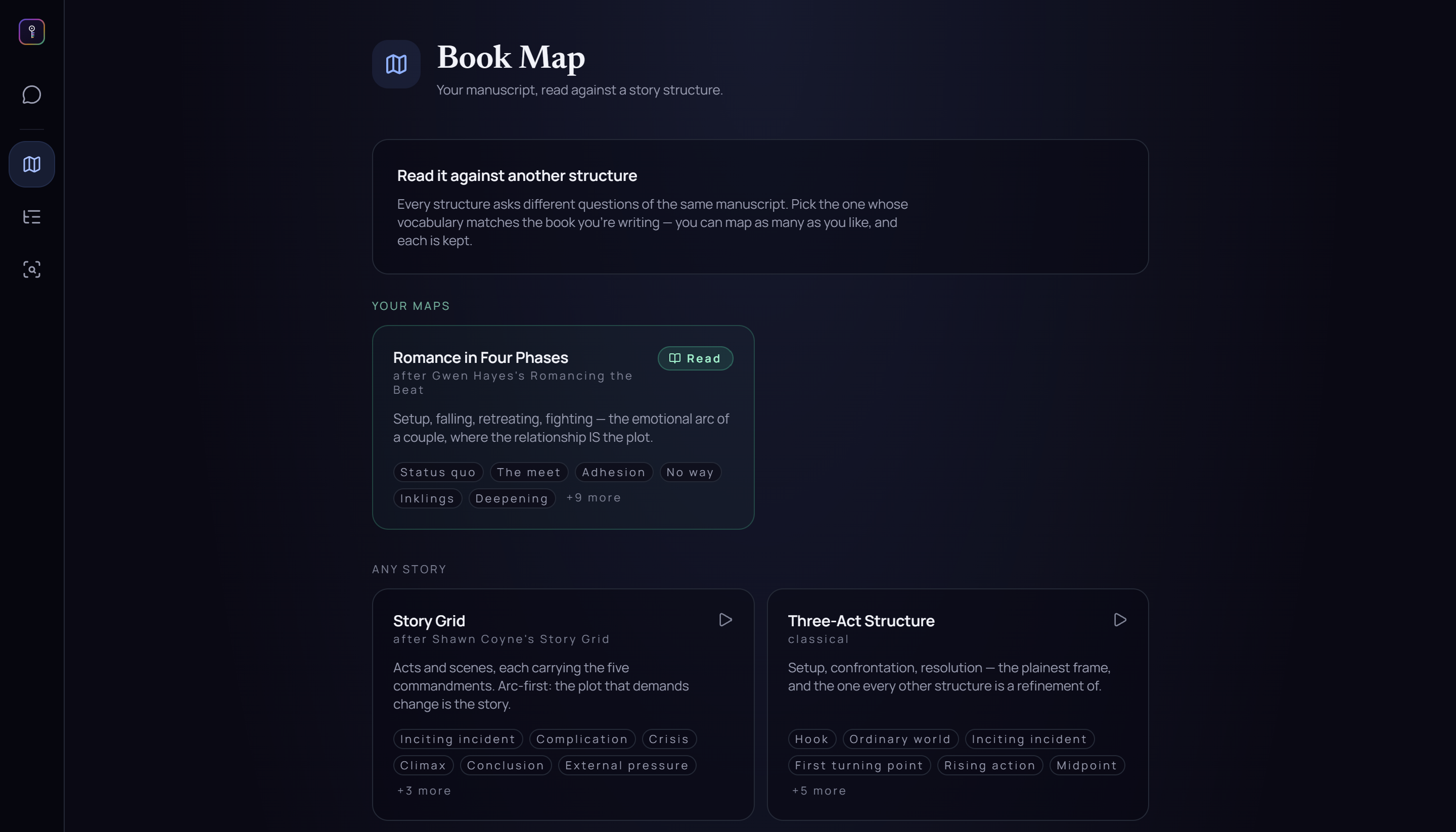 PhantomMemory — Book map — The book map